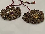 Armband (Bazuband), One of a Pair, Gold, gemstones, and enamel